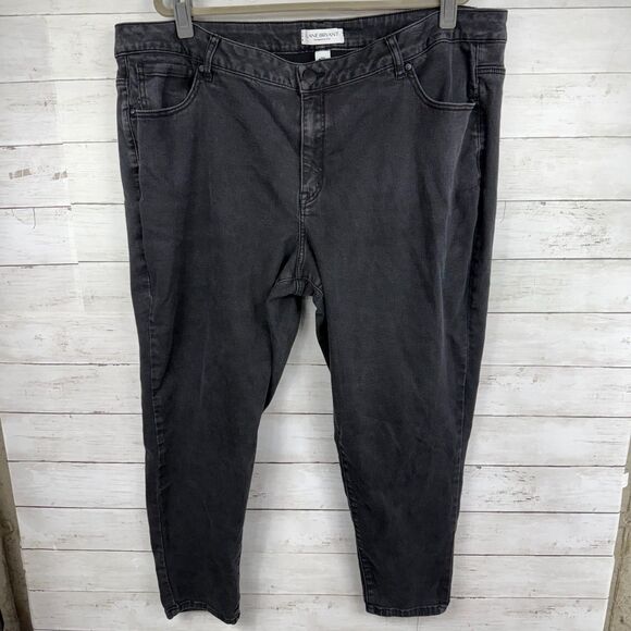 Lane Bryant Denim - Lane Bryant Black Mid-Rise Super Stretch Skinny Jeans